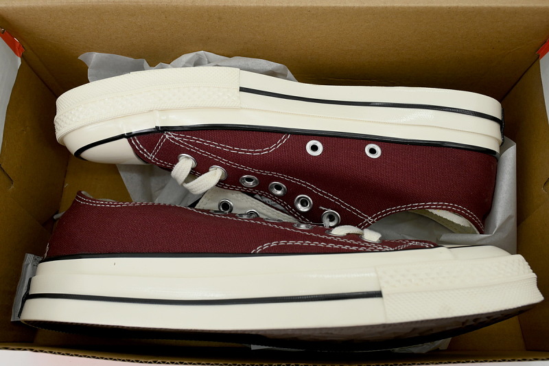 【AH5X7】酒红低 匡威 1970s低帮帆布休闲鞋 162059C Converse Chuck 70 Ox 'Burgundy'