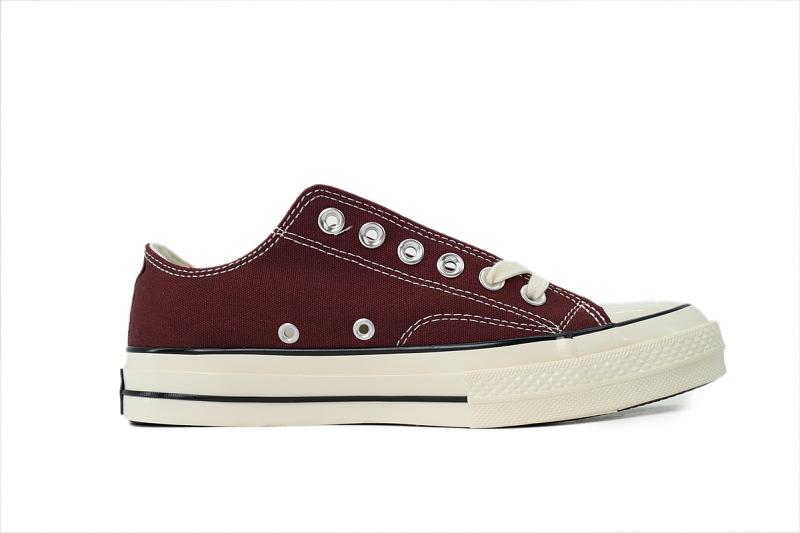 【AH5X7】酒红低 匡威 1970s低帮帆布休闲鞋 162059C Converse Chuck 70 Ox 'Burgundy'