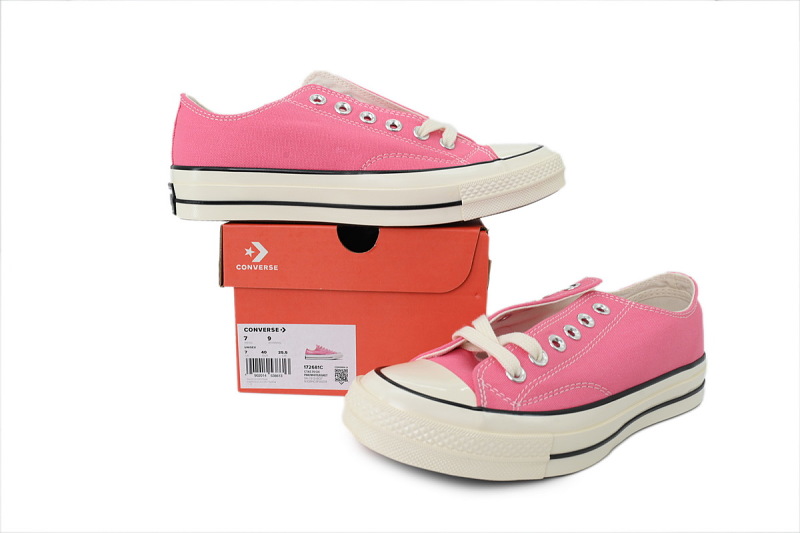 【AH5X7】芭比粉低 匡威 1970s低帮帆布休闲鞋 172681C Converse Chuck 70 Low 'Pink'