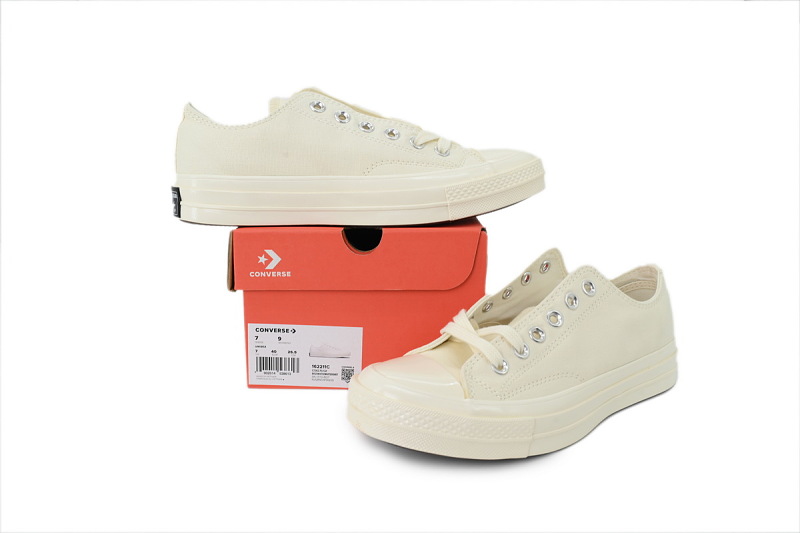 【AH5X7】自然白低 匡威 1970s低帮帆布休闲鞋 162211C Converse Chuck 70 Low 'Natural'