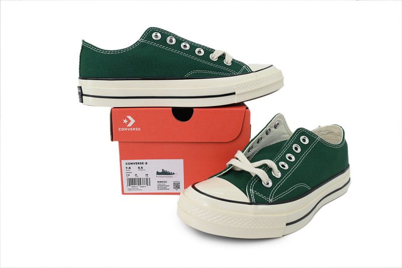 【AH5X7】墨绿低 匡威 1970s低帮帆布休闲鞋 168513C Converse Chuck 70 Low 'Midnight Clover'