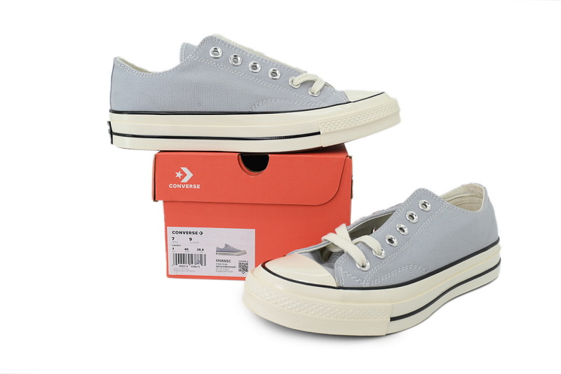 【AH5X7】雾霾灰低 匡威 1970s低帮帆布休闲鞋 170555C Converse Chuck 70 Low 'Wolf Grey'