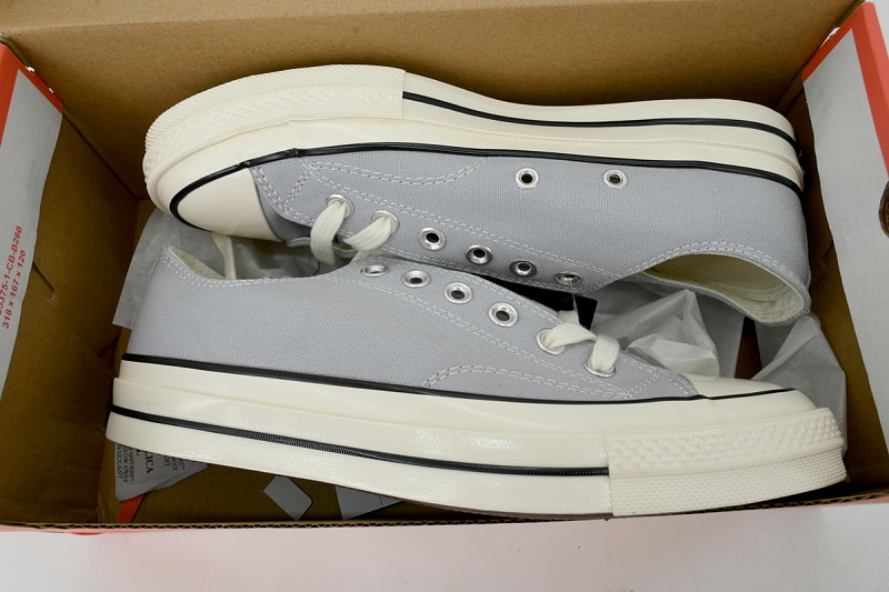 【AH5X7】雾霾灰低 匡威 1970s低帮帆布休闲鞋 170555C Converse Chuck 70 Low 'Wolf Grey'