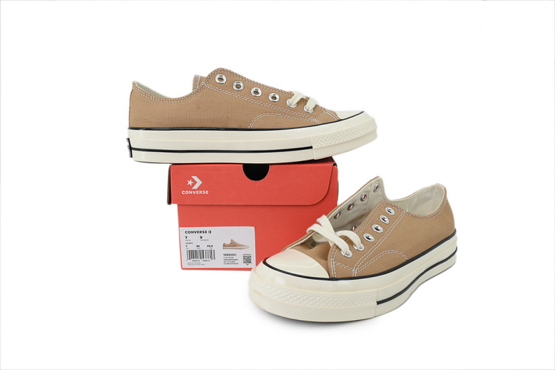 【AH5X7】奶茶低 匡威 1970s低帮帆布休闲鞋 168505C Converse Chuck 70 Low 'Seasonal Color - Nomad Khaki'