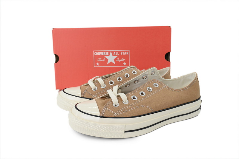 【AH5X7】奶茶低 匡威 1970s低帮帆布休闲鞋 168505C Converse Chuck 70 Low 'Seasonal Color - Nomad Khaki'