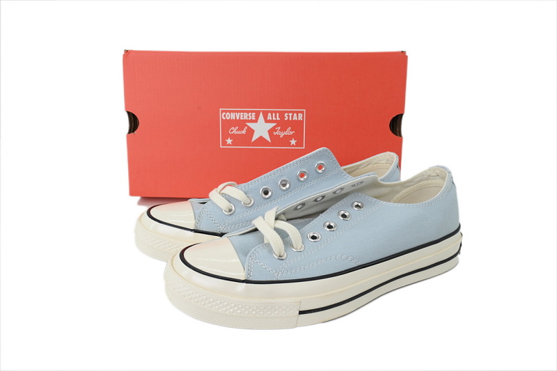 【AH5X7】奶油蓝低 匡威 1970s低帮帆布休闲鞋 AO046OC Converse Chuck Taylor All Star 70 Ox Plimsolls In Blue