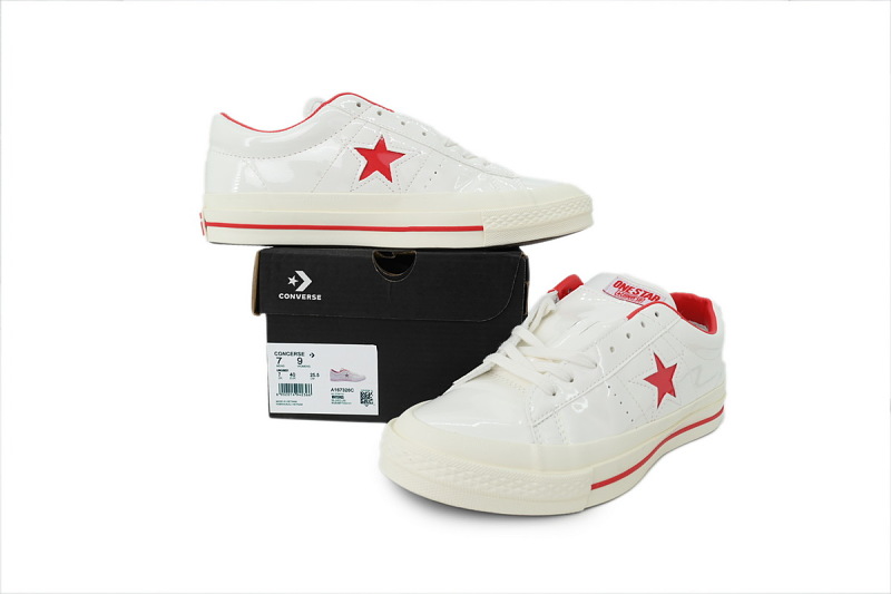 yupoo_400146_cac6699c.jpg 【AH0X7】木村白红皮 匡威 低帮漆皮休闲鞋 167326C Converse One Star Ox 'HanByeol - White Red'