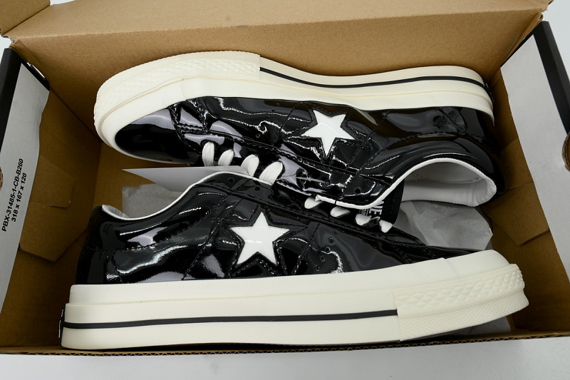 yupoo_400174_0bd9710c.jpg 【AH0X7】木村黑白皮 匡威 低帮漆皮休闲鞋 165741C Converse One Star Ox 'HanByeol - Black'