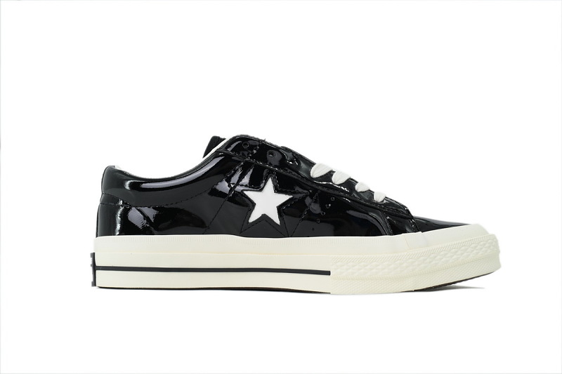 yupoo_400174_7d2babe3.jpg 【AH0X7】木村黑白皮 匡威 低帮漆皮休闲鞋 165741C Converse One Star Ox 'HanByeol - Black'