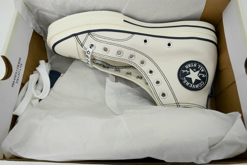 【AH1X7】小男孩高帮白 匡威高帮帆布休闲鞋A15787C ConverseNoritakexChuck Taylor All Star 1970s High Top Canvas Sneakers