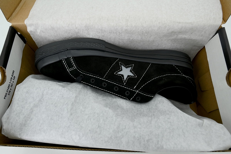 【AH6X7】木村全黑色 匡威 低帮绒面休闲鞋 165956C Converse One Star Suede OX 'Black'