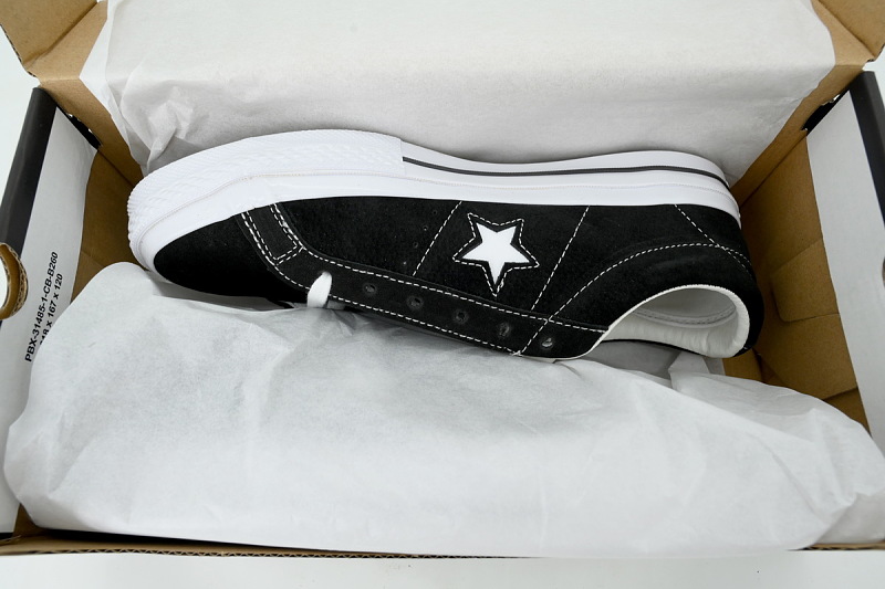 【AH6X7】木村经典黑白 匡威 低帮绒面休闲鞋 158369C Converse One Star Low 'Black Suede'