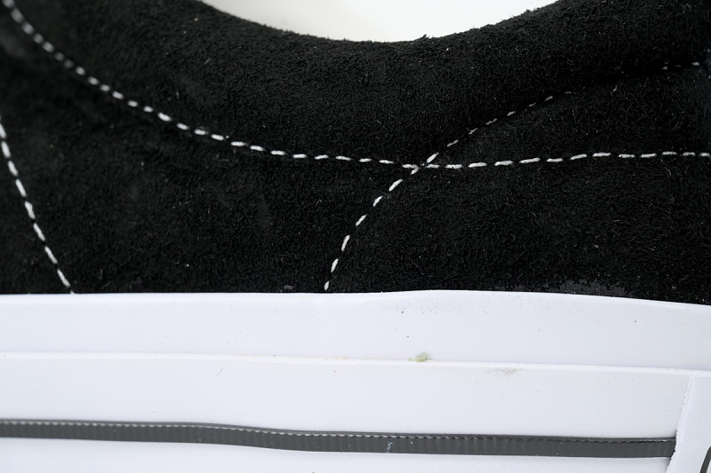 【AH6X7】木村经典黑白 匡威 低帮绒面休闲鞋 158369C Converse One Star Low 'Black Suede'