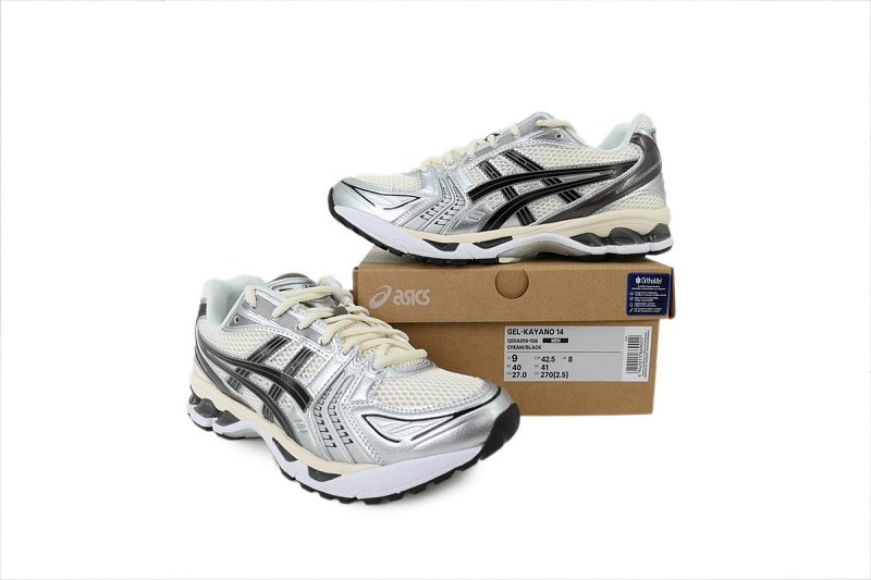 【BA3M5】米黑棕 亚瑟士 复古时尚跑步鞋 1201A019-108 ASICS Gel Kayano 14 'Silver Cream'