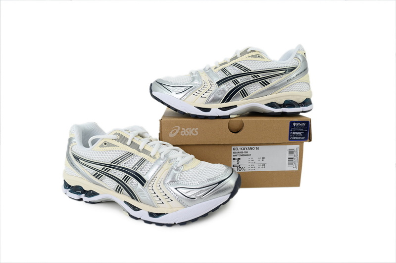 【BA3M5】白黑银 亚瑟士 复古时尚跑步鞋 1202A056-109 ASICS Wmns Gel Kayano 14 'White Midnight'