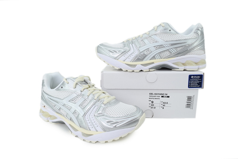 【BA3M5】银白 亚瑟士 复古时尚跑步鞋 1201A457-100 JJJJound x ASICS Gel Kayano 14 'Silver White'