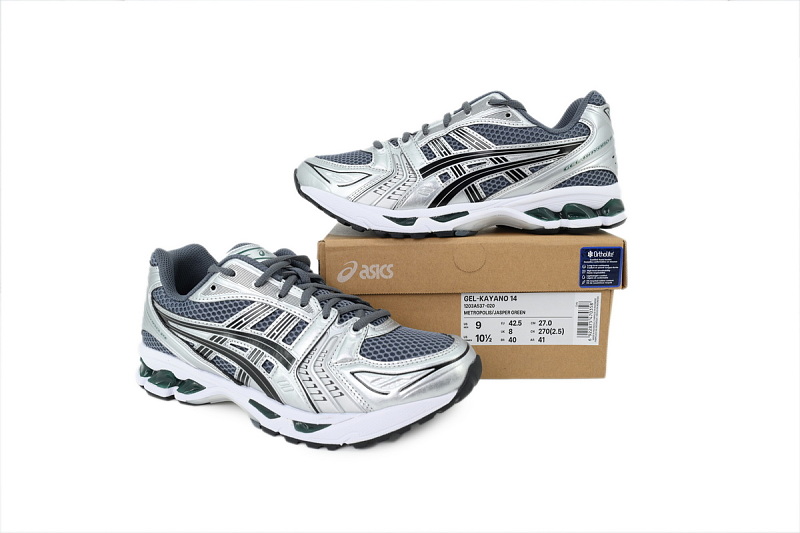 【BA3M5】深灰银 亚瑟士 复古时尚跑步鞋 1203A537-020 ASICS Gel Kayano 14 'Metropolis Jasper Green'