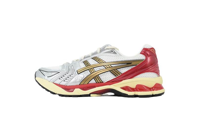 【BA3M5】白银红 亚瑟士 复古时尚跑步鞋 1203A692-100 ASICS Gel Kayano 14 'Just Say No' Sneaker Politics Exclusive