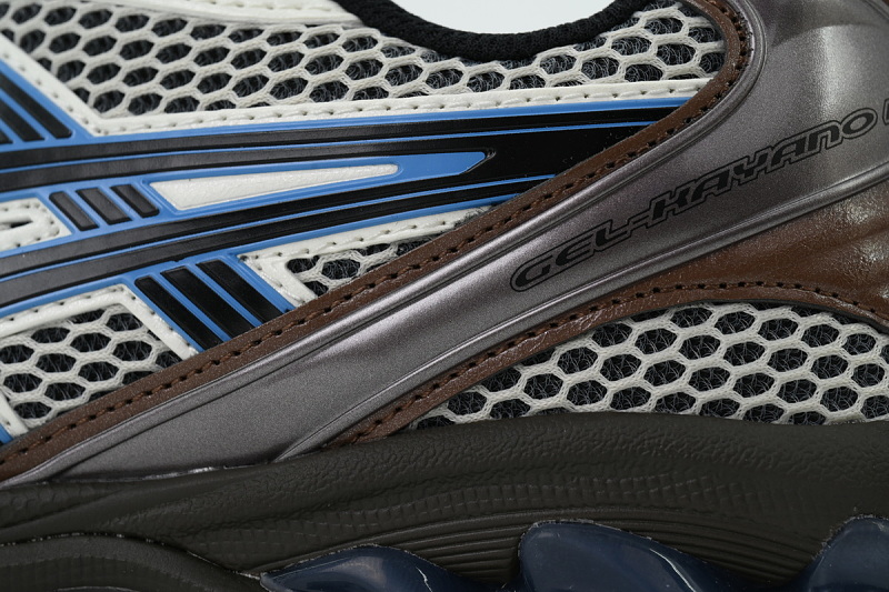 【BA3M5】白棕蓝 亚瑟士 复古时尚跑步鞋 1203A740-104 ASICS Gel Kayano 14 'Cream Blue Coast'