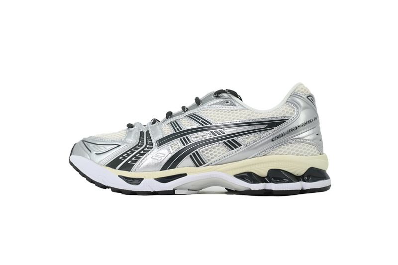 【BA3M5】银米黑 亚瑟士 复古时尚跑步鞋 1203A566-100 Kith x ASICS Gel Kayano 14 'Cream Scarab' 2024