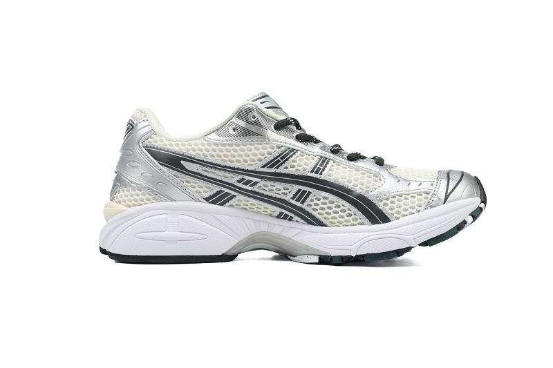 【BA7X7】卡其银黑 亚瑟士 复古时尚跑步鞋 1203A566-100 Kith x Asics Gel Kayano 14 'Cream Scarab'
