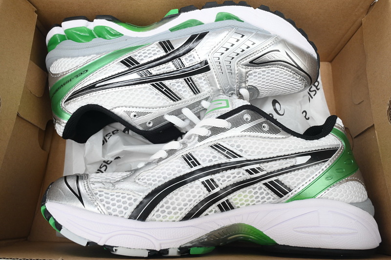 【BA7X7】银黑绿 亚瑟士 复古时尚跑步鞋 1201A019-110 Asics Gel Kayano 14 'White Malachite Green'