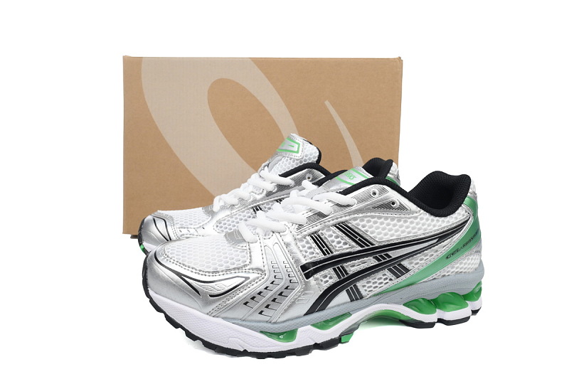 【BA7X7】银黑绿 亚瑟士 复古时尚跑步鞋 1201A019-110 Asics Gel Kayano 14 'White Malachite Green'