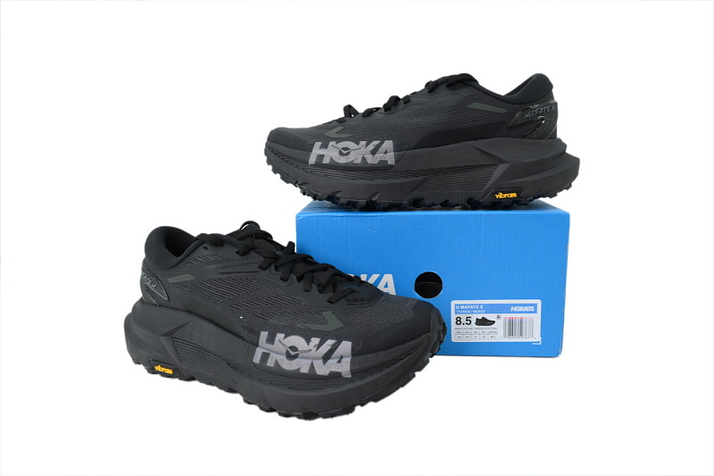 【BA5HH】全黑-9 HOKA 马法特 X 低帮跑步鞋 1173310-BCKST HOKA Mafate X 'Black Satellite Grey'