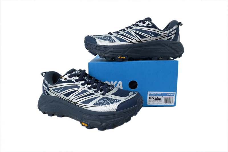 【BA5HH】暗夜银-3 HOKA 马法特 2 低帮跑步鞋 1126851-VYNV HOKA Mafate Speed 2 'Varsity Navy Silver'