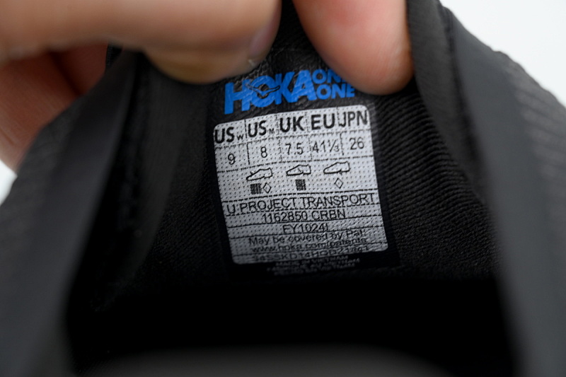 【BA5HO】静夜黑 HOKA ONE ONE PROJECT TRANSPORT 百搭舒适 防滑耐磨 低帮 生活休闲鞋 1162850-CRBN  HOKA Quiet Night Black