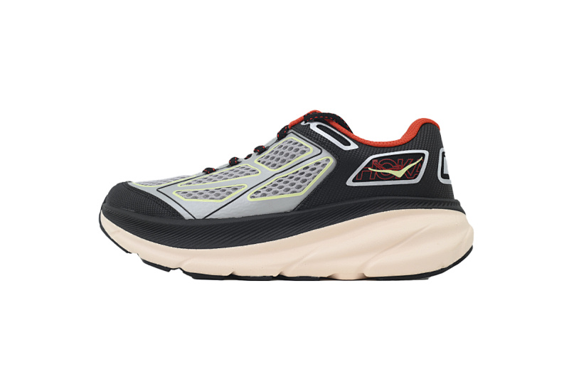 yupoo_402252_cb5d0fc2.jpg 【BA7HO】黑灰红-5 HOKA ONE ONE CLIFTON ONE 9 舒适柔软防滑 低帮 休闲跑步鞋 1155370-HBN Clifton One9 'Grey Black Habane