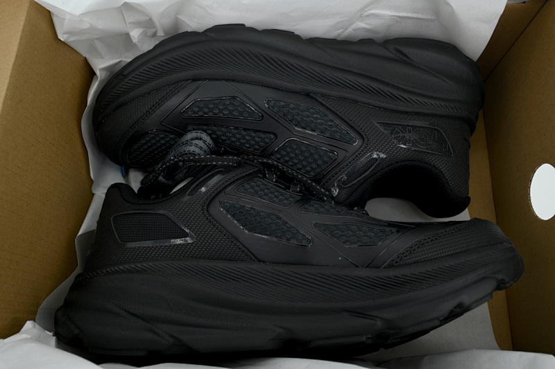 【BA7HO】黑色-2 HOKA ONE ONE CLIFTON ONE 9 舒适柔软防滑 低帮 休闲跑步鞋 1155370-BBNB Clifton One9 'Carbon Black'
