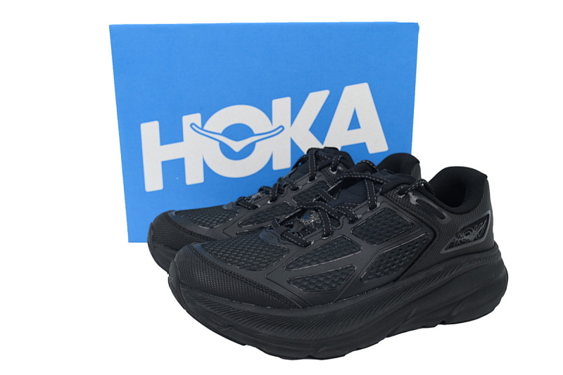 【BA7HO】黑色-2 HOKA ONE ONE CLIFTON ONE 9 舒适柔软防滑 低帮 休闲跑步鞋 1155370-BBNB Clifton One9 'Carbon Black'