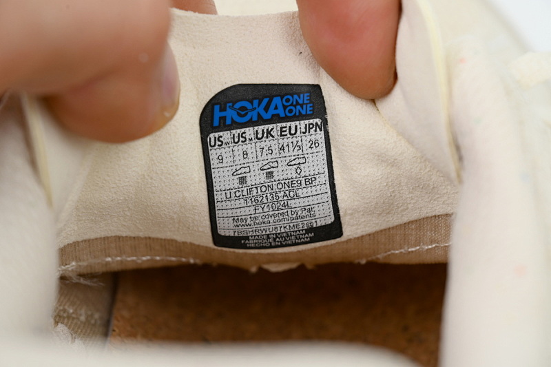 【BA7HO】米色-1 HOKA ONE ONE CLIFTON ONE 9 舒适柔软防滑 低帮 休闲跑步鞋 1162135-ACL Clifton One9 BP 'Alabaster'