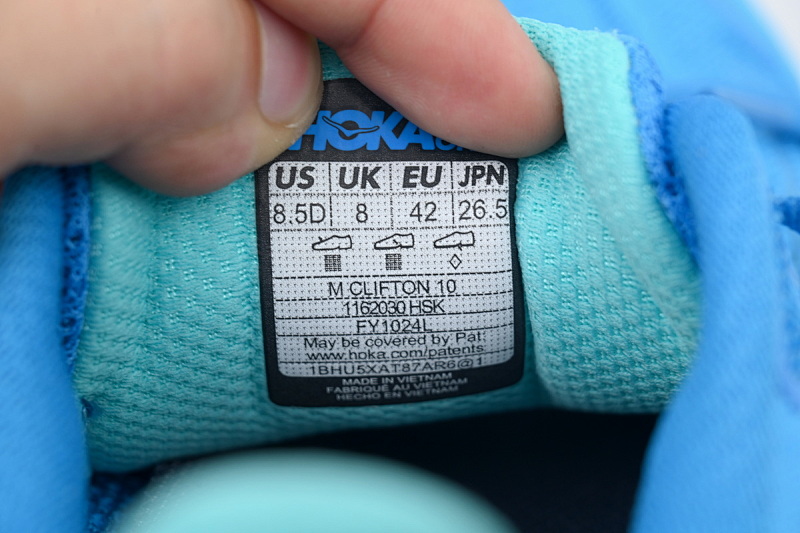 【BA7HO】蓝色-4 HOKA 克里夫顿10休闲跑步鞋 1162032-HSK Clifton 10 Wide 'Skyward Blue'