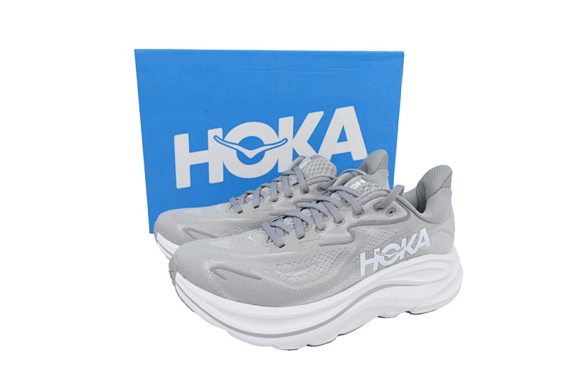 【BA7HO】灰色-3 HOKA 克里夫顿10休闲跑步鞋 1162051-STLLR Clifton 10 Extra Wide 'Stellar Grey'