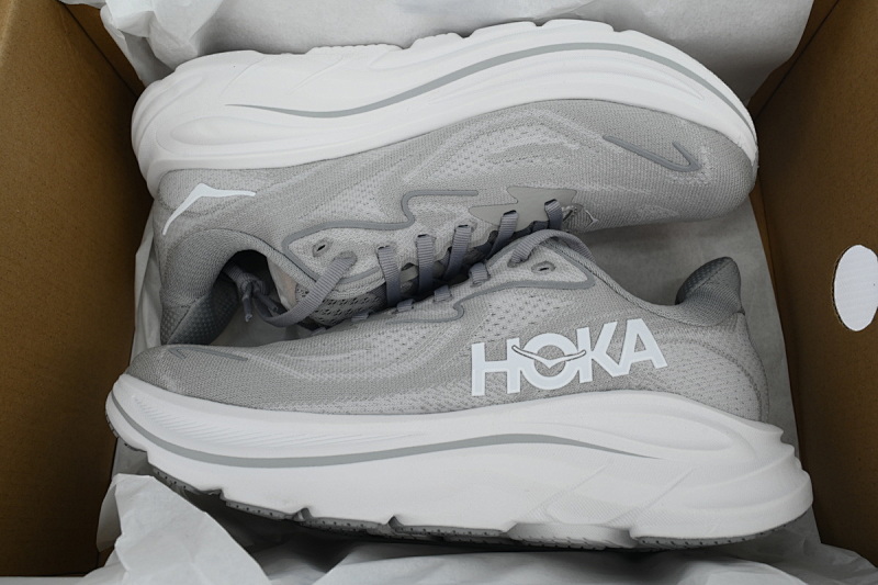 【BA7HO】灰色-3 HOKA 克里夫顿10休闲跑步鞋 1162051-STLLR Clifton 10 Extra Wide 'Stellar Grey'