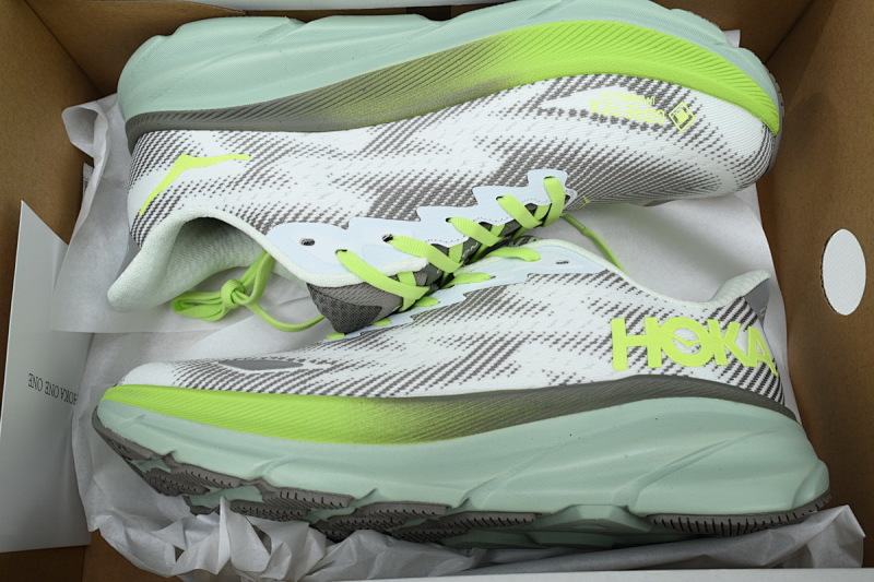 【AA3HO】防水荧光绿-15 HOKA 克里夫顿 9休闲跑步鞋 1141470-STLV HOKA Clifton 9 GORE-TEX for Men