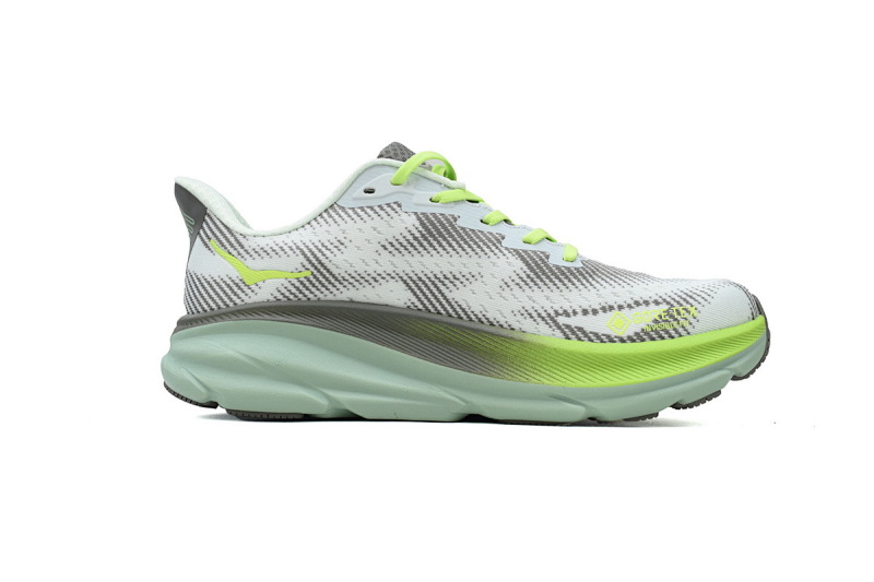 【AA3HO】防水荧光绿-15 HOKA 克里夫顿 9休闲跑步鞋 1141470-STLV HOKA Clifton 9 GORE-TEX for Men