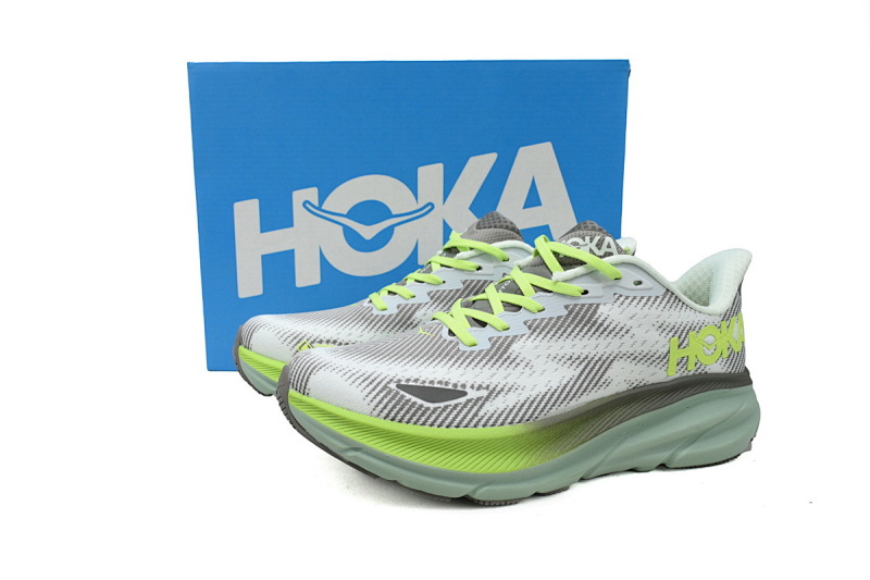 【AA3HO】防水荧光绿-15 HOKA 克里夫顿 9休闲跑步鞋 1141470-STLV HOKA Clifton 9 GORE-TEX for Men