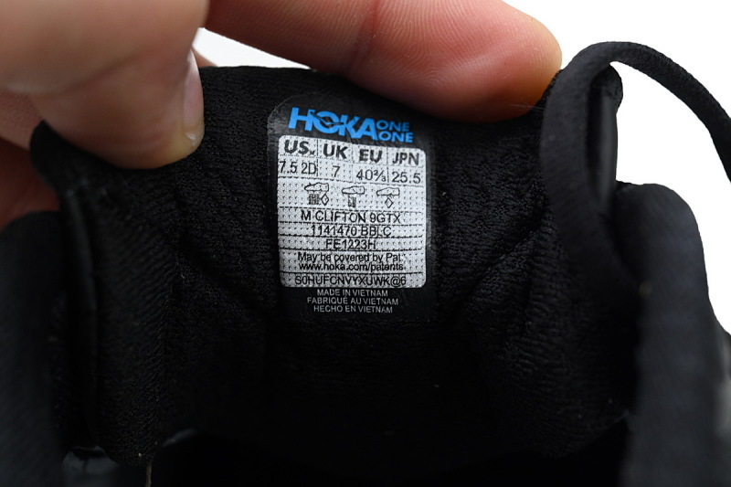 【AA3HO】防水黑武士-13 HOKA 克里夫顿 9休闲跑步鞋 1141470-BBLC HOKA Clifton 9 GORE-TEX 'Triple Black'