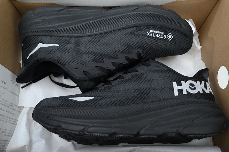 【AA3HO】防水黑武士-13 HOKA 克里夫顿 9休闲跑步鞋 1141470-BBLC HOKA Clifton 9 GORE-TEX 'Triple Black'