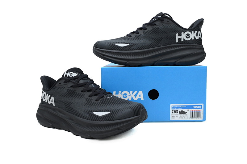 【AA3HO】防水黑武士-13 HOKA 克里夫顿 9休闲跑步鞋 1141470-BBLC HOKA Clifton 9 GORE-TEX 'Triple Black'