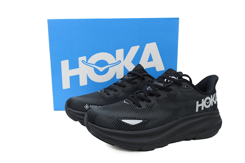 【AA3HO】防水黑武士-13 HOKA 克里夫顿 9休闲跑步鞋 1141470-BBLC HOKA Clifton 9 GORE-TEX 'Triple Black'