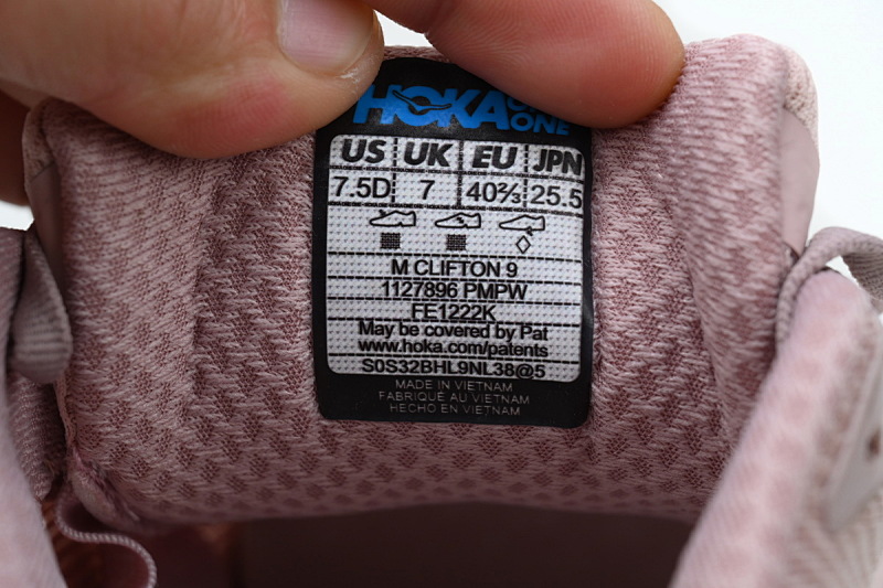 【AA1HO】桃粉-11 HOKA 克里夫顿 9休闲跑步鞋 1127896-PMPW HOKA Clifton 9 'Pale Mauve'