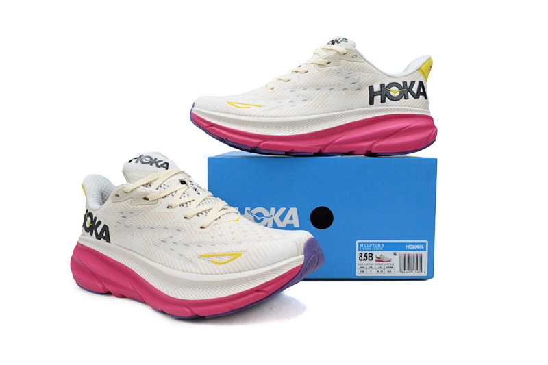【AA1HO】蛋酒香槟-10 HOKA 克里夫顿 9休闲跑步鞋 1127896-EBDB HOKA Clifton 9 'Eggnog Blanc De Blanc'