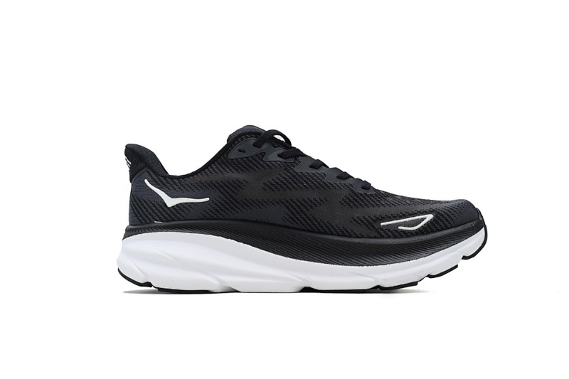 【AA1HO】黑白-7 HOKA 克里夫顿 9休闲跑步鞋 1132210-BWHT HOKA Clifton 9 2E Wide 'Black White'