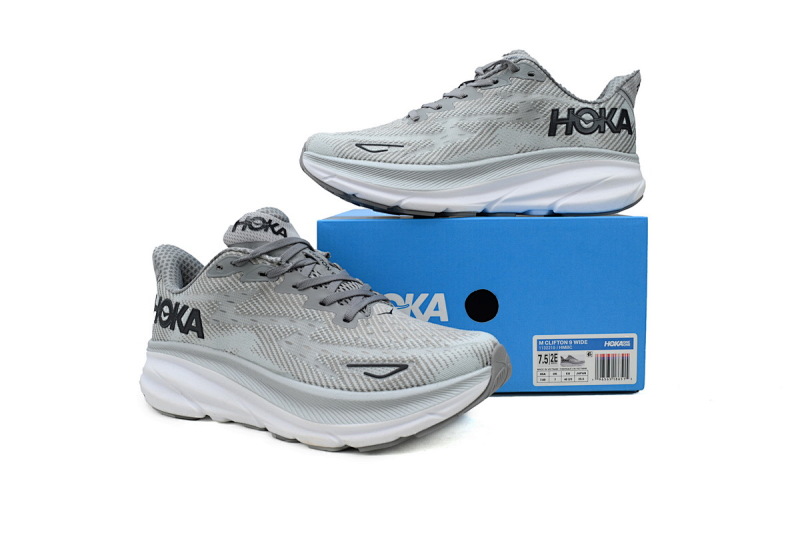 【AA1HO】雾灰-3 HOKA 克里夫顿 9休闲跑步鞋 1132210-HMBC HOKA Clifton 9 2E Wide 'Harbor Mist'