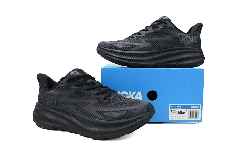 【AA1HO】黑色-1 HOKA 克里夫顿 9休闲跑步鞋 1127895-BBLC HOKA Clifton 9 'Triple Black'