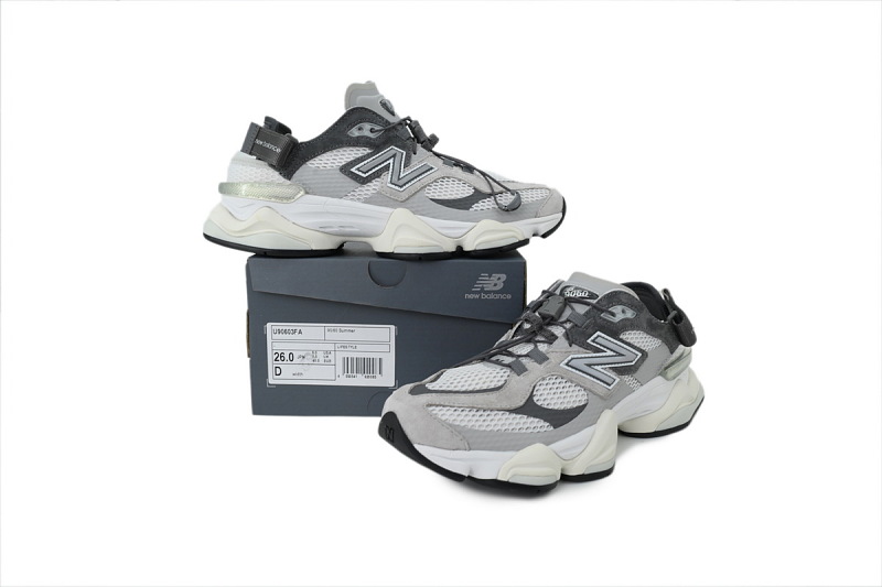 【BD9C5】灰白3FA 新百伦9060复古运动休闲凉鞋 U90603FA New Balance 9060 'Summer Raincloud'